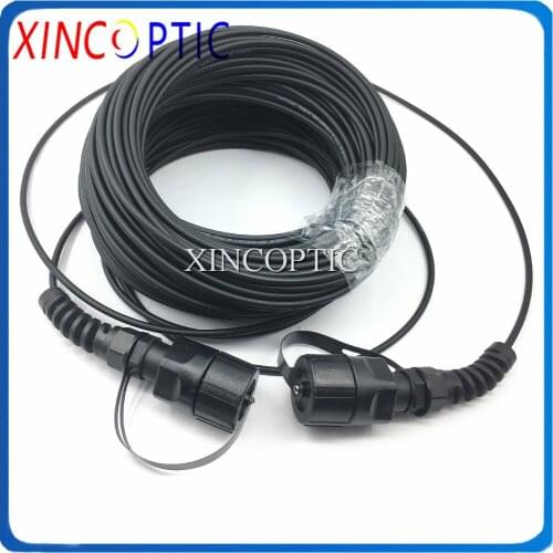 10M/25M/30M 4.0mm SM G657A Duplex Twin Waterproof Outdoor 2C ODVA-LC/UPC to ODVA-LCUPC Fiber Optic Patch Cord Armored Cable