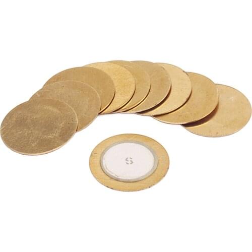 10 Pcs 29mm Piezo Disc Electric Transducer for Acoustic Guitar Mandolin Ukulele DIY