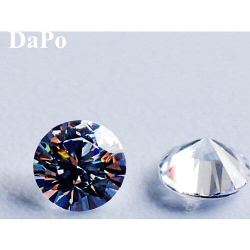 1000pcs AAA Grade White Cubic Zirconia Stone 1.0~5.0mm size Round Cut Loose CZ Stone Synthetic Gems