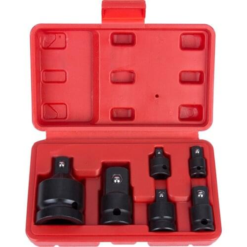 6Pcs 1/2,3/4,3/8,1/4 Inch Conversion Joint Chrome Vanadium Steel Convert Sleeve Adapter Wrench sleeve Convertors