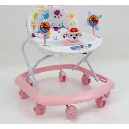 7pcs BABY Foldable Kids Walking Chair Toys Educational Interactive Baby Walker for Children Baby Sitting Wheel