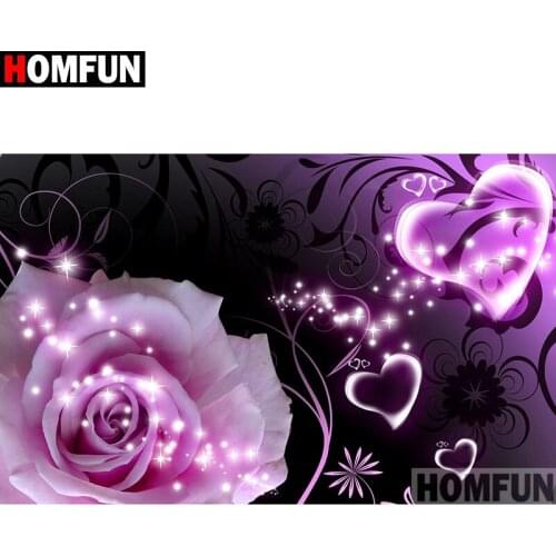 HOMFUN Full Square/Round Drill 5D DIY Diamond Painting "Flower landscape" Embroidery Cross Stitch 3D Home Decor Gift A11111