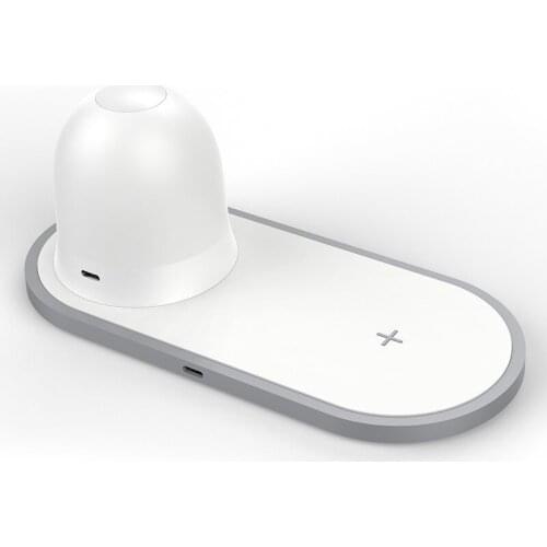 Wireless charger with wireless warm color night light function for iPhone11, airpods2 pro, huaweimate20,30, P30, pro, S8, S9