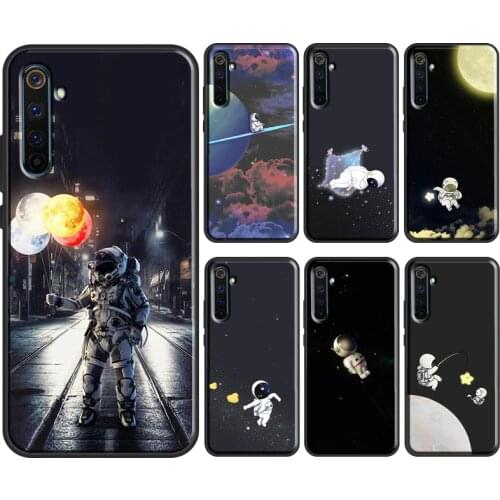 Starry Space Moon Astronaut Aesthetic For OPPO Realme 7 6 Pro X2 X7 C11 C3 GT Phone Cover For OnePlus 9 Pro 8 Pro 8T Nord Case