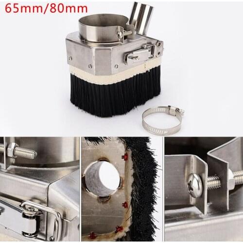 Double Door 65mm/80mm Spindle Dust Shoe Cover Cleaner CNC Router Engraving Machine Woodworking Tools CNC Dust Cover