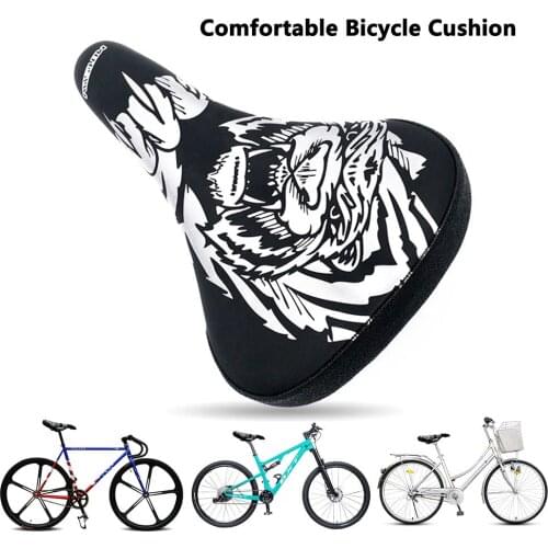 Mountain Road Bicycle Tiger Saddles Breathable Shock Absorption Anti-Skid MTB Bike Cushion Cover Seat Cushion Cycling Accessorie