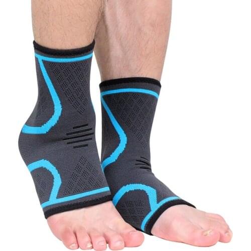 1 pair Ankle Support Brace Pads Equipment Nylon Silicone Elastic Pressure Ankle Protector Basketball volleyball Ankle Brace