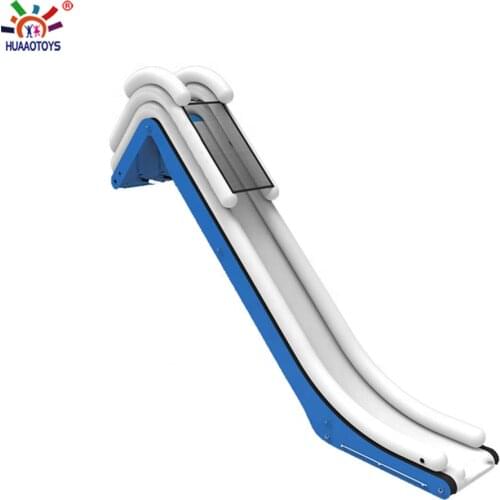 Giant floating inflatable yacht water slide for sale Boat Dock Slide
