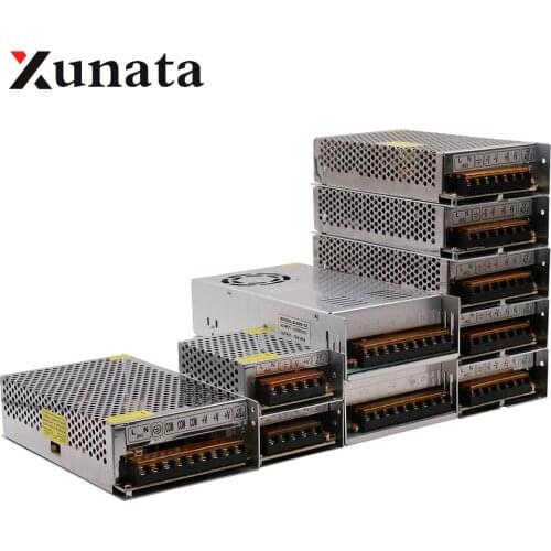 Switching Power Supply Transformer AC 110V 220V To 12V 1A 12W 2A 24W 3A 36W 5A 60W 50A 600W Power Adapter For Led Strip Lights