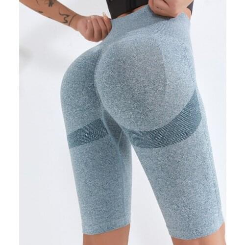 Yoga Pants Women High Waisted Workout Seamless Shorts Tummy Control Scrunch Leggings Running Cycling Hiking Athletic Biker GYM