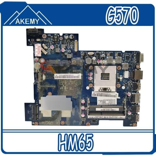 Laptop motherboard For LENOVO IdeaPad G570 HM65 PGA989 HDMI Mainboard PIWG2 LA-675AP 11013570