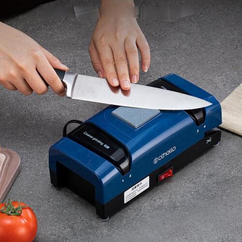 Multi-function Knife Sharpener 220V Electric Household Fast Sharpener Automatic Knife Grinder Kitchen Knife Grindstone EU Plug