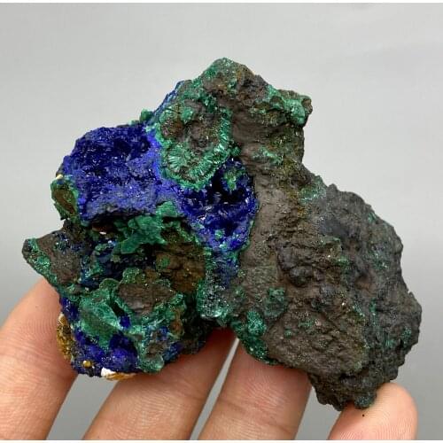 103g Natural beautiful Azurite and Malachite symbiotic mineral specimen crystal Stones and crystals Healing crystal