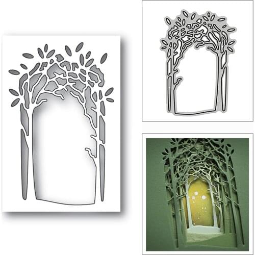 New Layered Thicket Collage Frame 2020 Metal Cutting Dies for DIY Scrapbooking Decor and Card Making Embossing Craft No Stamps