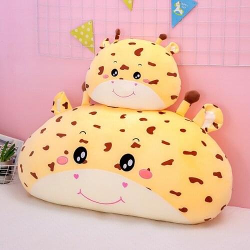 Wholesale New Animal Plush Toy Cartoon Soft Cute Giraffe Pillow Strip Cushion Doll Factory Customization