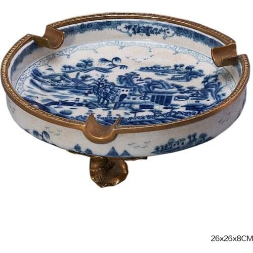 CIGARLOONG cigar ashtray European bronze ceramic ashtray enamel CE-4317