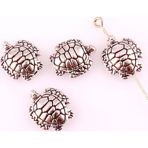 20Pcs/Lot Metal Animal Tortoise Charms Making Sea turtle Pendant For Bracelet Earrings Jewelry Accessories