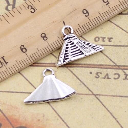 25pcs Charms Egyptian Pyramid 21x15mm Antique Silver Pendants Making DIY Handmade Tibetan Silver Finding Jewelry For Bracelet
