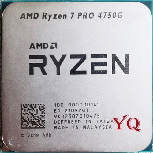 AMD Ryzen 7 PRO 4750G R7 PRO 4750G 3.6 GHz Eight-Core Sixteen-Thread 65W CPU Processor L3=8M 100-000000145 Socket AM4