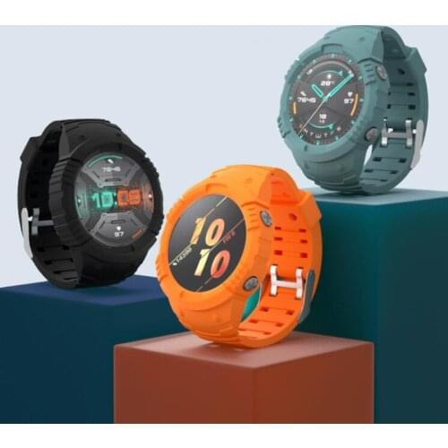 Silicone Strap Wrist Band Watchband Frame Case For Huawei GT 2/2E GT2 Pro Magic 2 46mm GT2E Magic2 Watch Wristband Bumper Cover