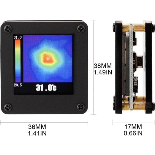 2021 New AMG8833 Thermal Imaging Camera Infrared Thermal Imager Mini IR Imaging Senor