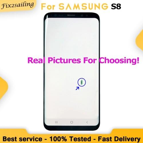 Points Super LCD Screen For Samsung Galaxy S8 G950 G950F Display Touch Screen Digitizer Assembly Replacement 100% Tested