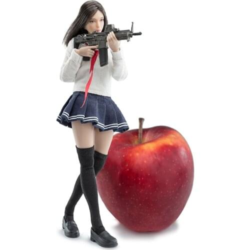 VCF-3001 1/12 Scale Female Killer Girl Campus Gun Girl Action Figure Model Full Set Figure Toys for Collection