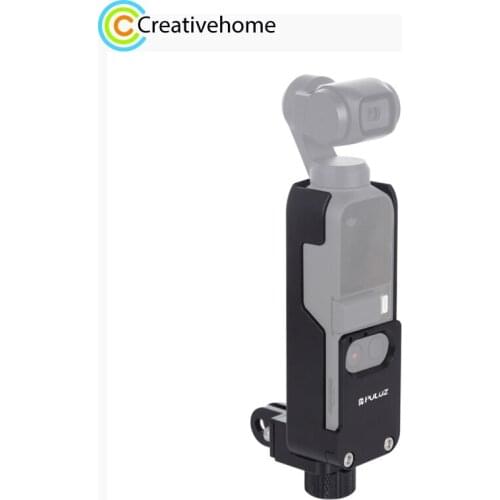 PULUZ Housing Shell CNC Aluminum Alloy Protective Cover for DJI OSMO Pocket(Black)