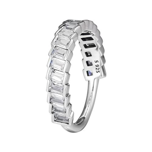 Glacial Beauty Ring Clear CZ Authentic 925 Sterling silver Jewelry Ring For Woman European Style Silver Rings For Jewelry Making