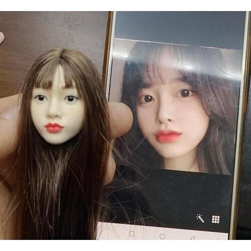 Custom 1/6 Male and Female Head Sculpture Model Private Custom fit 12 inch action figure