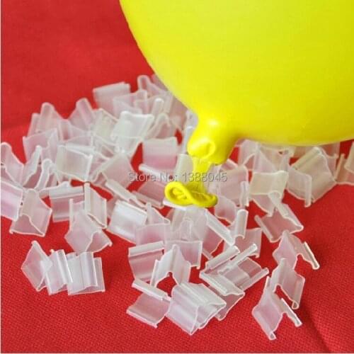 100pcs/lot Latex & Foil Balloons Accessories Balo Plastic Clip Balloon Accessories Clip For Latex Balloon