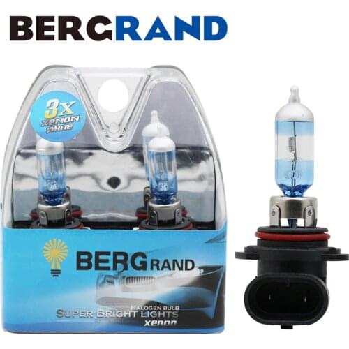 2PCS HB4 9006 55W Halogen Lamp 4000K Super Vision Ultra Head Lamp Fog Lights Xenon Gas P22d Hard Glass plus 10% lumens Auto Lamp