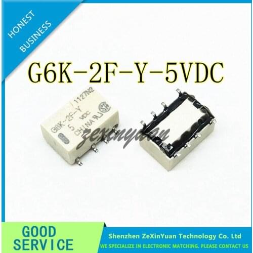 10CS Relay G6K-2F-Y-5VDC G6K-2F-Y-DC5V G6K-2F-Y-5V New and original