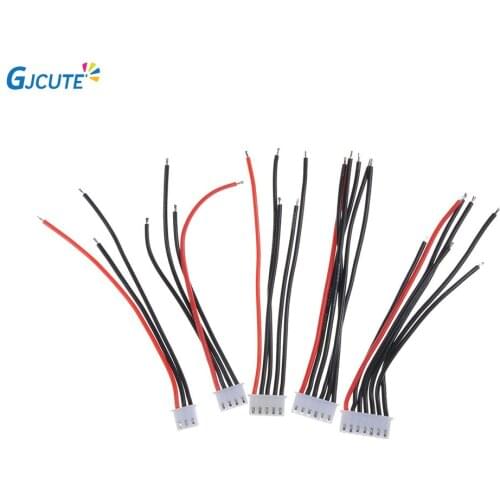 5pcs/lot 2S 3S 4S 5S 6S Lipo Battery Balance Charger Cable IMAX B6 Connector Plug Wire