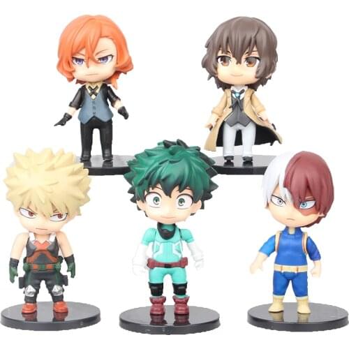 My Hero Academia Anime Figure Action Midoriya Izuku Figma Bakugou Katsuki 10cm ABS Statue Desktop Collection Car Decoration Toys