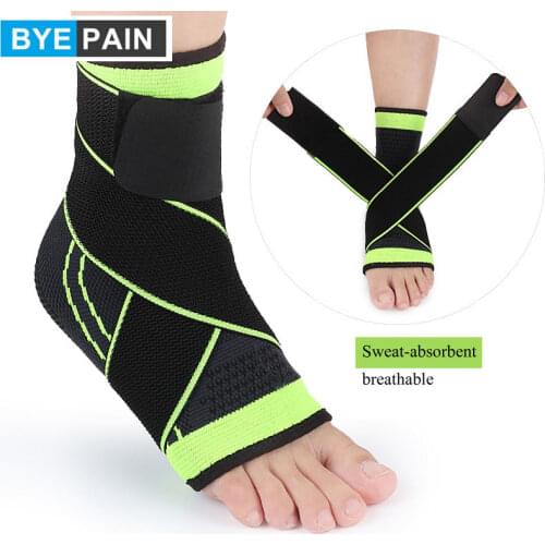 1Pcs BYEPAIN Ankle Sleeve Brace Compression Wrap Support, Breathable, Stabiling Ligaments, Prevent Re-injury, Boots Circulation