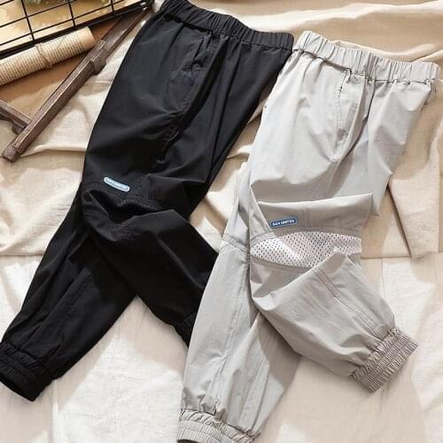 Boys Trousers Children Clothes Kids Cool and Breathable Bottoms Boy Sports Quick-drying Pants