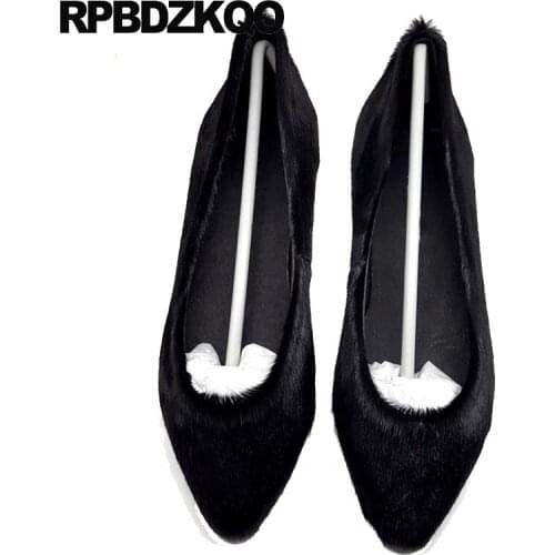 Ladies Designer Shoes Women Luxury 2021 Brand China Pointed Toe Black Flats Slip On Latest Italian Big Size 34 Large Chinese