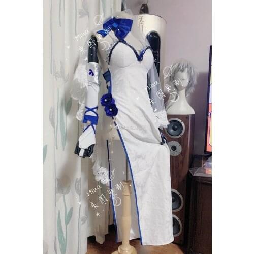 [Customized] Anime Azur Lane FFNF Saint Louis Sexy Dress Elegant Uniform Cosplay Costume Women Halloween Carnival Free Shipping