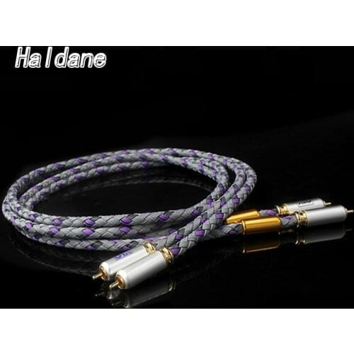 Haldane Pair HIFI XLO Signature S3-1 Singled-Ended RCA Cable CD Amplifier Interconnect Hi-end 2RCA to 2RCA Male Audio Cable
