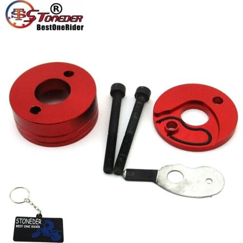 STONEDER Racing Carburetor Air Filter Stack Adapter For 23cc 33cc 43cc Goped Gas Scooter 47cc 49cc ATV Dirt Pocket Bike Red
