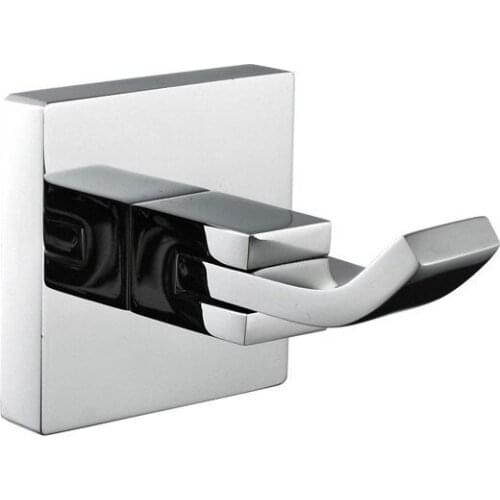 Bathroom stainless steel Mirror Polish Surface Robe Hook chrome Clothes Hangers Cluster Accessories CB009F