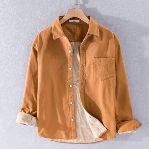 2020 Autumn and winter cotton plus velvet jacket men fashion casual jackets for men comfortable soft jacket mens jaqueta capas