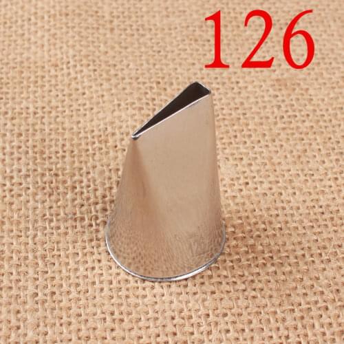 Korean 126# Rose Cream Decorating Mouth 304 Stainless Steel Integrated Tensile Baking Tools Medium