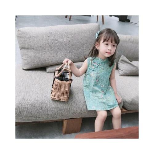 2-7 years children cheongsam summer girl cheongsam Tang suit Chinese style girl baby little girl cheongsam fashion dress