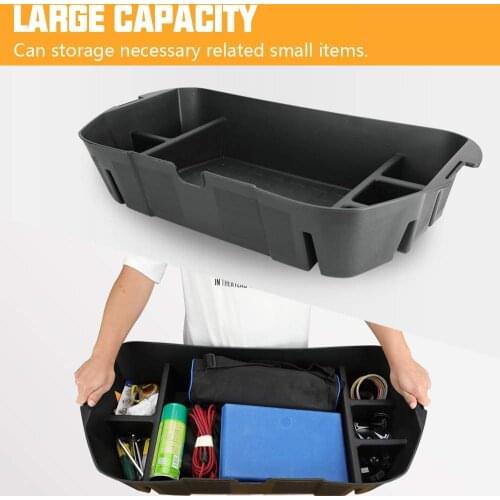 For Tesla Model 3 Y 2021 Front Trunk Organizer Trunk Storage Space Organizer ABS ModelY Mat Storage Box Car Model3 Accessories