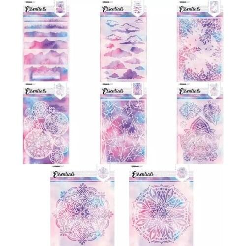 Clouds background Mask Stencil plastic graduation for diy scrapbook / album decoration embossed diy paper card B642