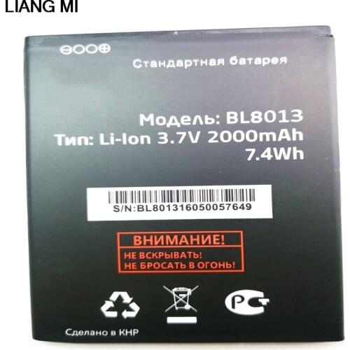 High Quality BL8013 2000mAh Replacement Battery For Fly FS506 Cirrus 3 Mobile phone with phone holder