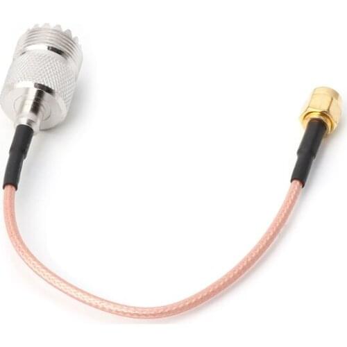 RG316 Cable Jumper Pigtail UHF SO239 Female PL259 to SMA Male Plug Crimp Adapter WF4458037