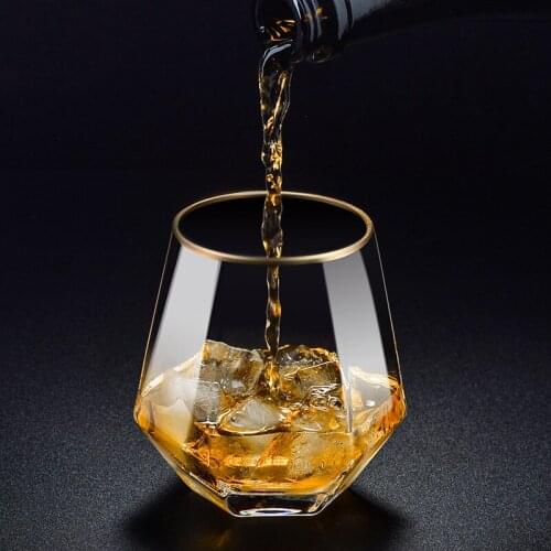 Glass whiskey cup